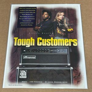 VICTOR WOOTEN & STEVE BAILEY - AMPEG AMPS - 1998 Print Advertisement